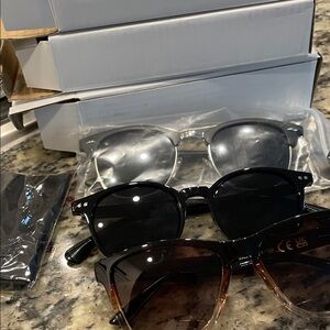 Stylish Black and Brown Sunglasses 3 for 40